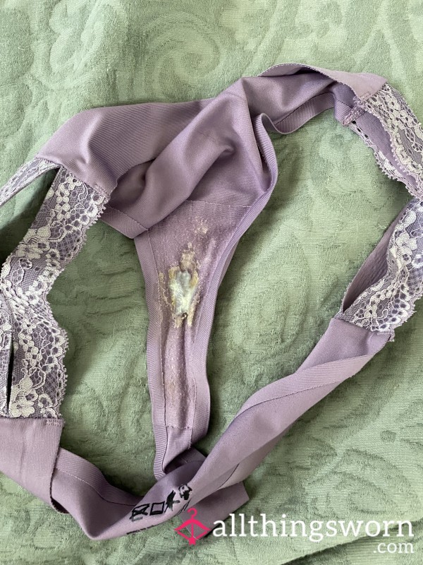 Creamy Lilac Thong