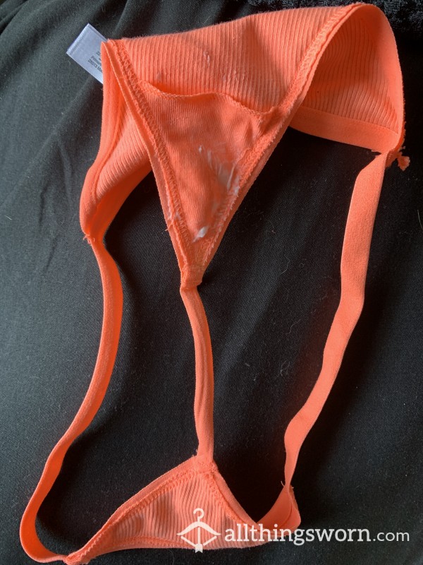 Creamy Pu**y Soaked Thong!