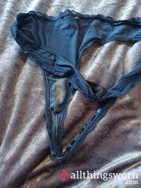 Creamy Thong Worn For A Day