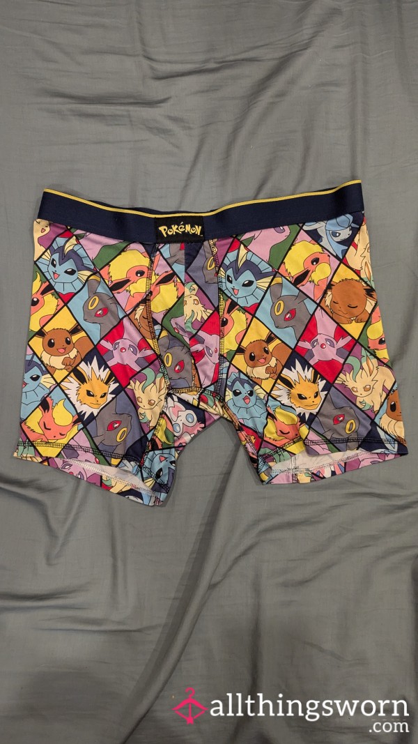 Creamy Well Worn Pokemon Boxers