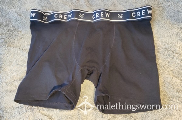 Black Crew Boxer-Briefs (customisable)