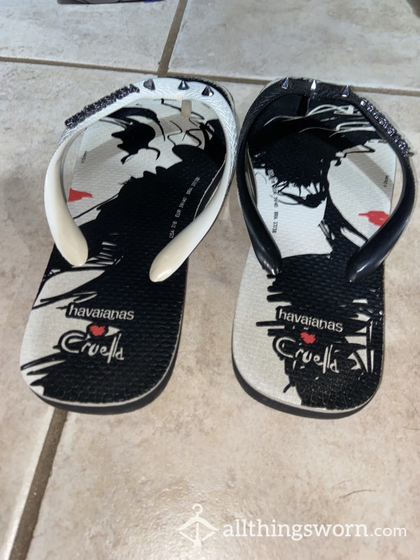 🩴 Cruella De Villle Havanias 🩴 Size 7/8