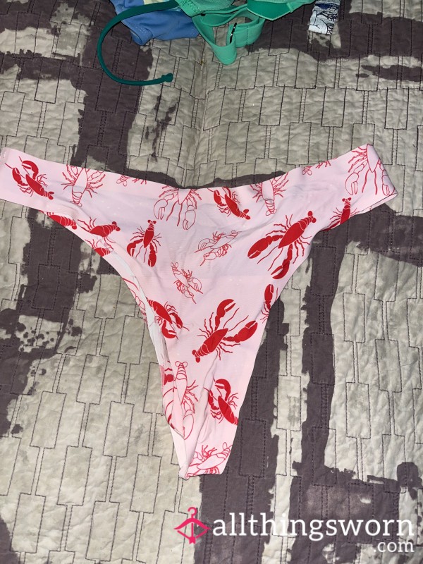 Crustaceans Lobster Pink Thong