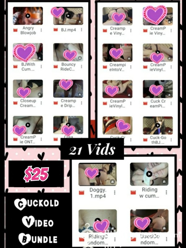 Cuckold - M/f F**king Video Drive - 21 Vids! Creampie, C*mshot, Doggy, A**l & More!