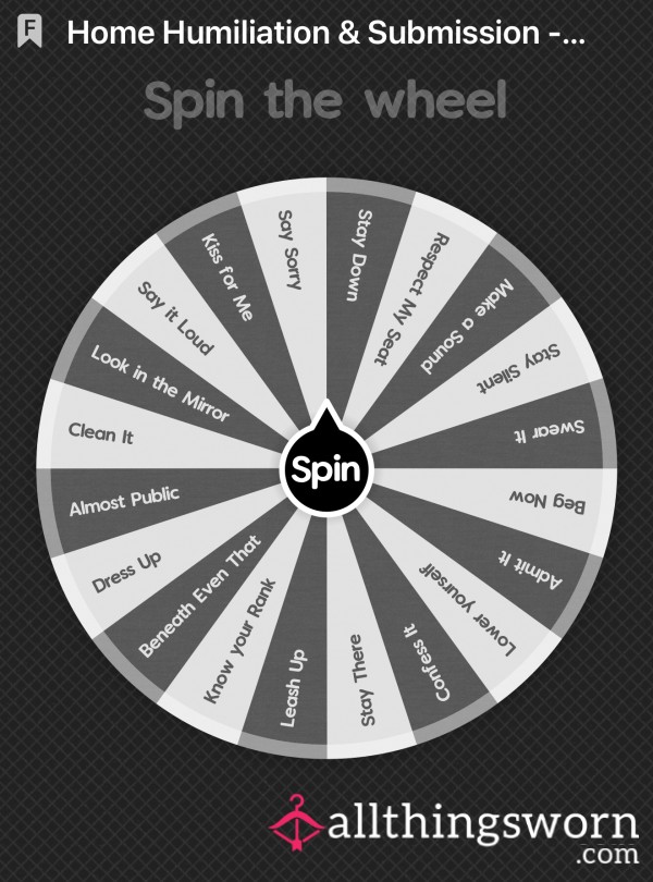 Cuck’s Wheel Of Fate – Are You Ready To Serve?