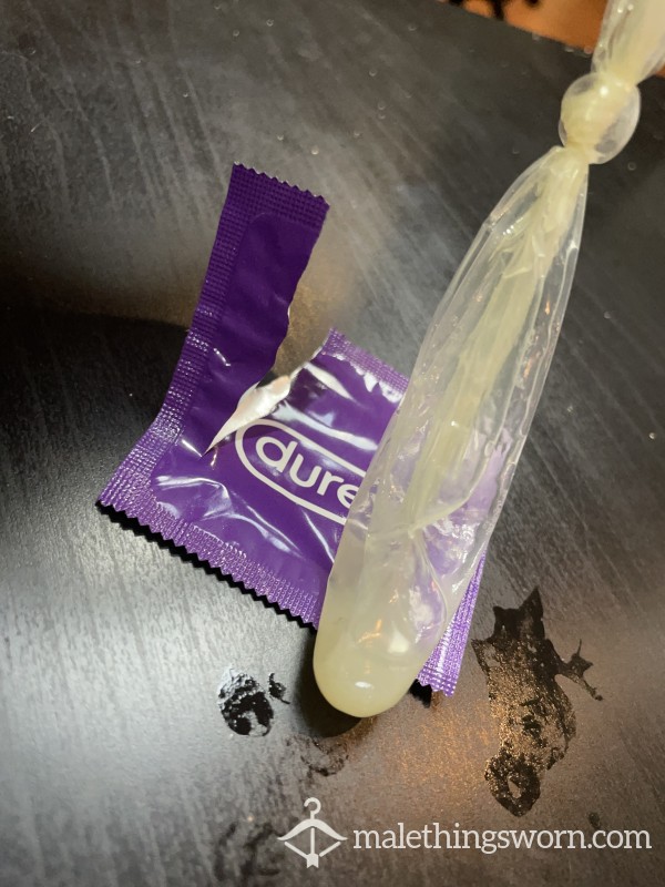 C*m Filled Condom - Fresh And Sealed