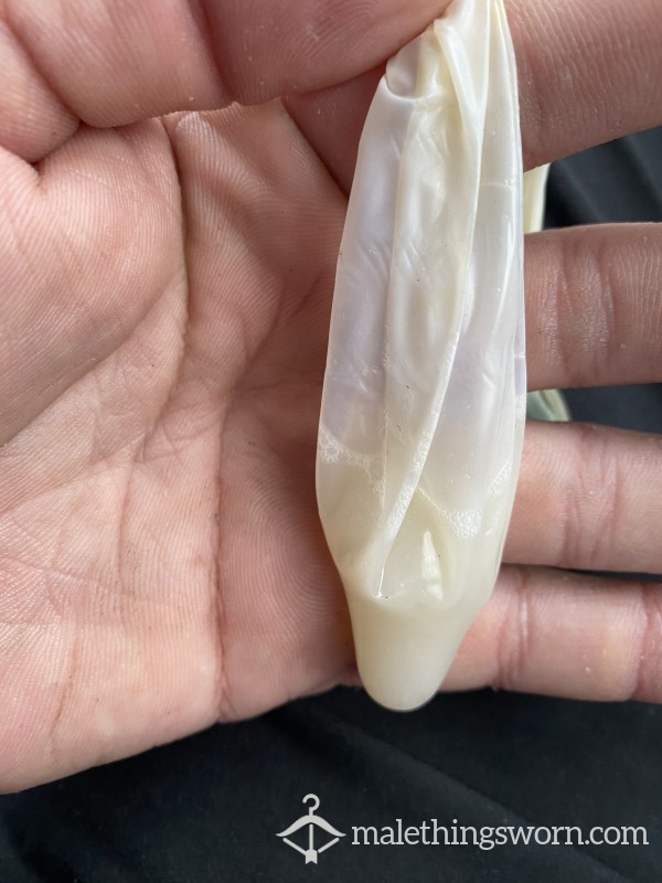 C*m Filled Condom I Made In The Car👀