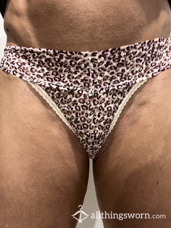 C*m Filled Leopard Print Thong