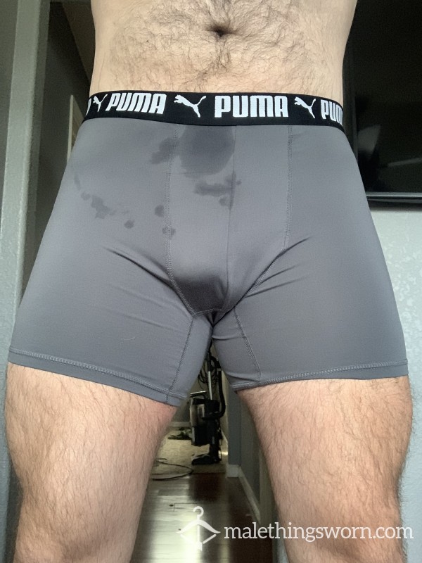 C*m Stained- Worn PUMA Briefs (gray)