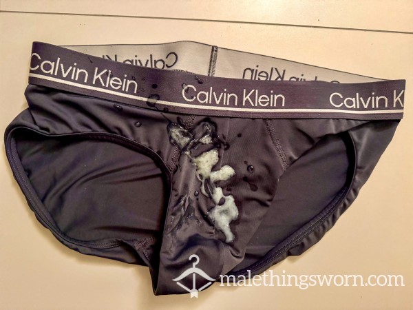 💦 C*mmed-In Calvin Klein Briefs