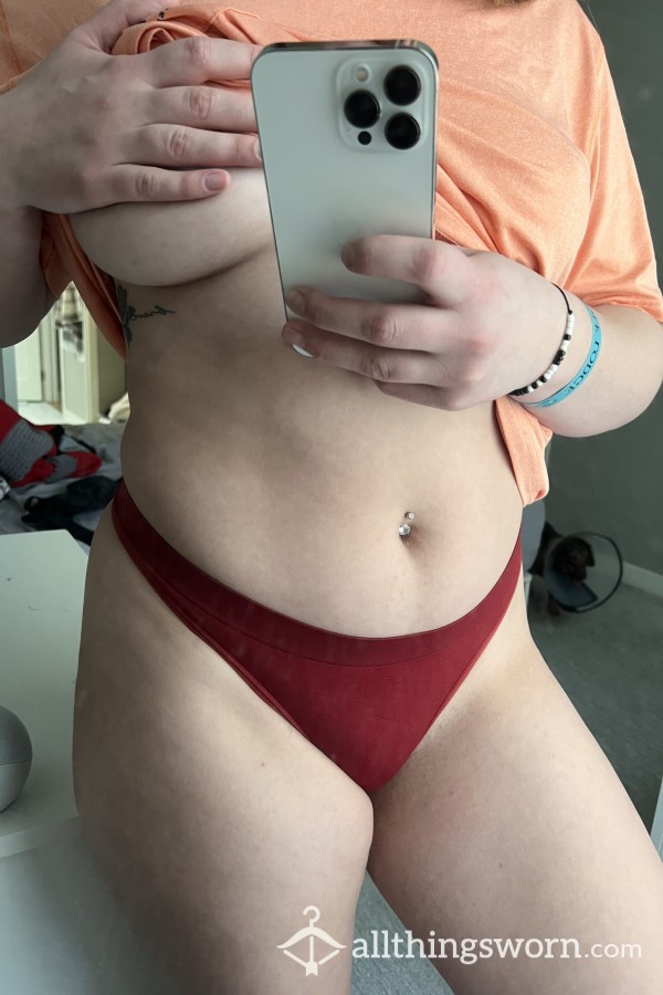 CURRENT Red Spandex Panties