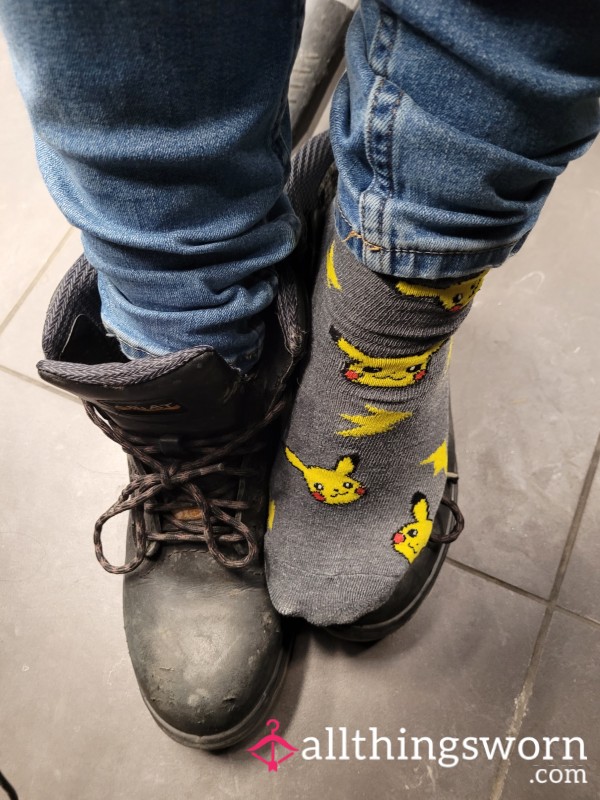 Currently Wearing, Pikachu Crew Socks