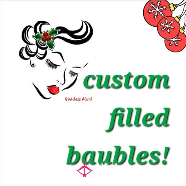 🎄Custom Filled Baubles🎄