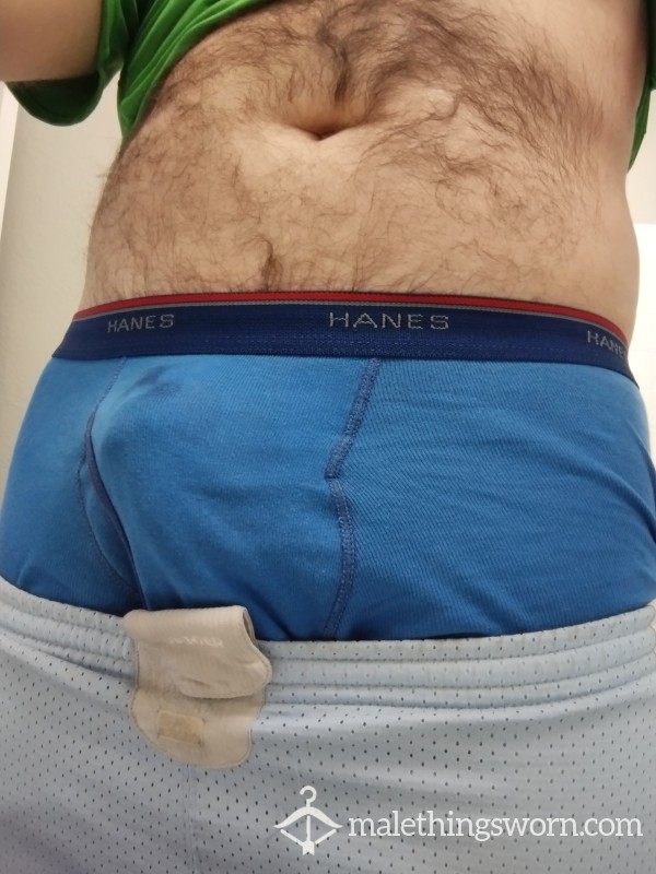 Custom Hanes Blue Boxer Briefs 7 Days