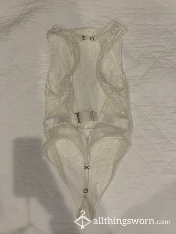 Custom Honey Birdette Lingerie Bodysuit. Ivory