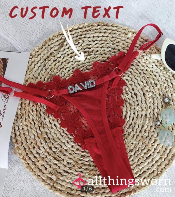 ✨♥️Custom Text Thong♥️✨