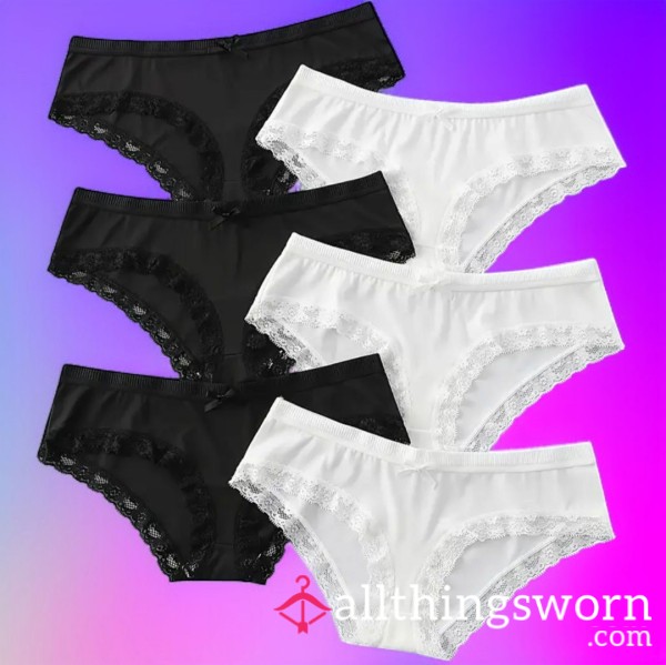 Custom Wear Fullbacks With Lace Trim  - Black Or White