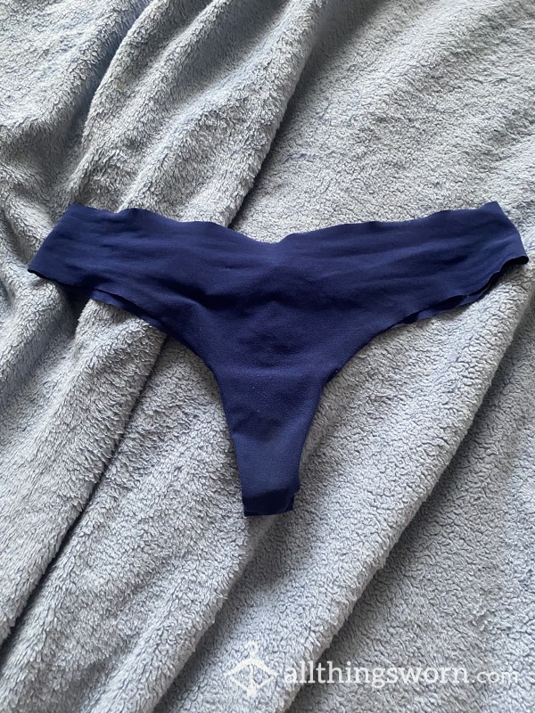 Custom Wear- VS Navy Seamless Thong