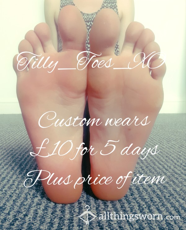 Custom Wears On Size 8 Dancer's Feet