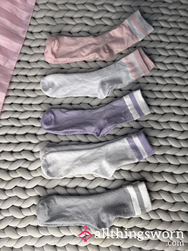 CUSTOM WORN Super Soft Long Ankle Socks Worn 4 DAYS And Open To Custom Requests…