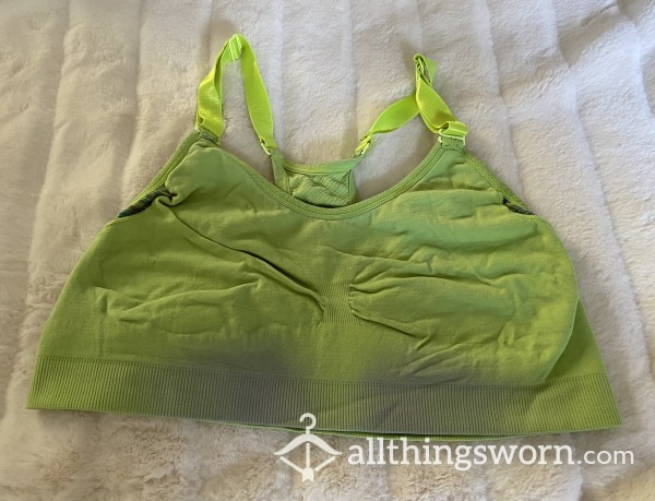 Customizable Worn And Faded Sports Bra