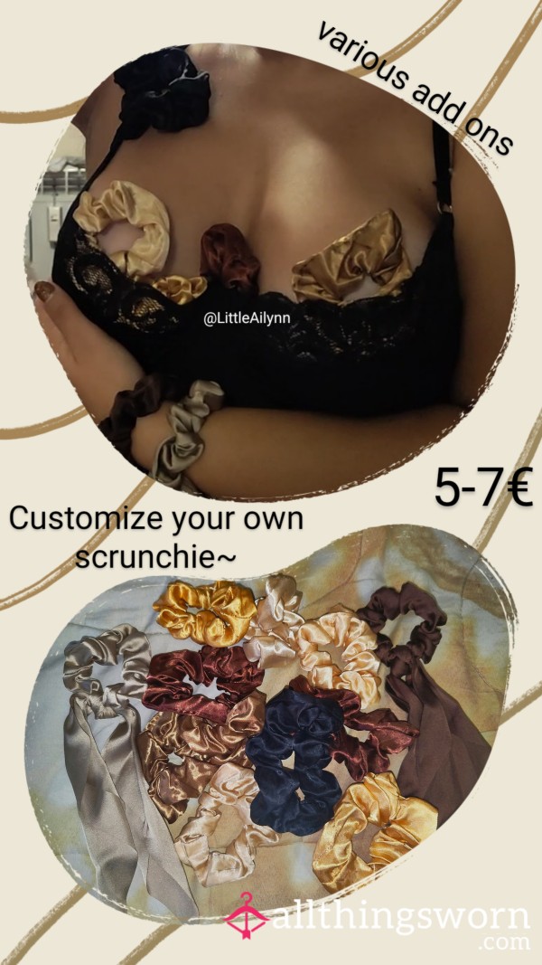 Customize Your Own Satin Scrunchie~ Many Add Ons Available! Soft Tight And Kinky Lovers