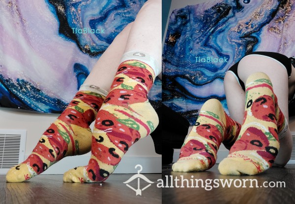 Cute All Over Print Pizza Socks