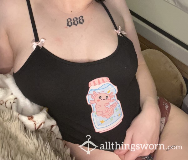 Cute Axolotl Crop Top