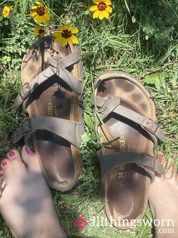 Cute Birkenstocks Very Worn In Stinky Smelly, Sweaty Cheesy