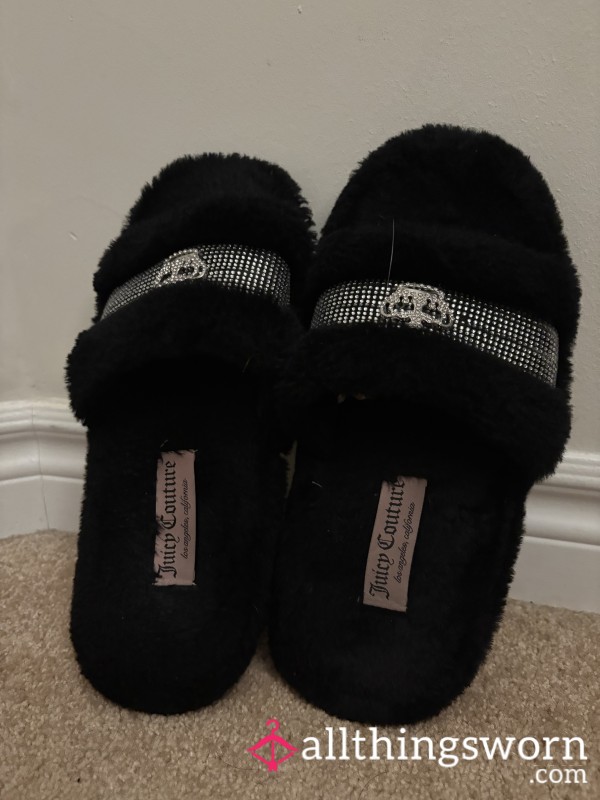 Cute Black Winter Slippers