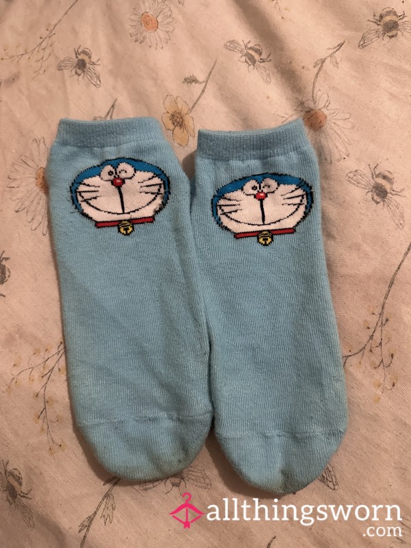 Cute Blue Ankle Socks