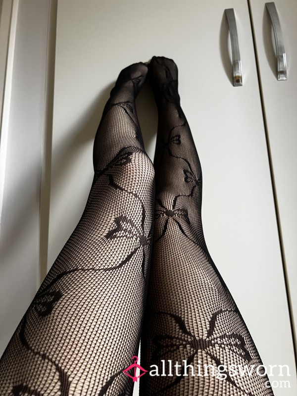 Cute Bow Patterned Fishnets 🎀