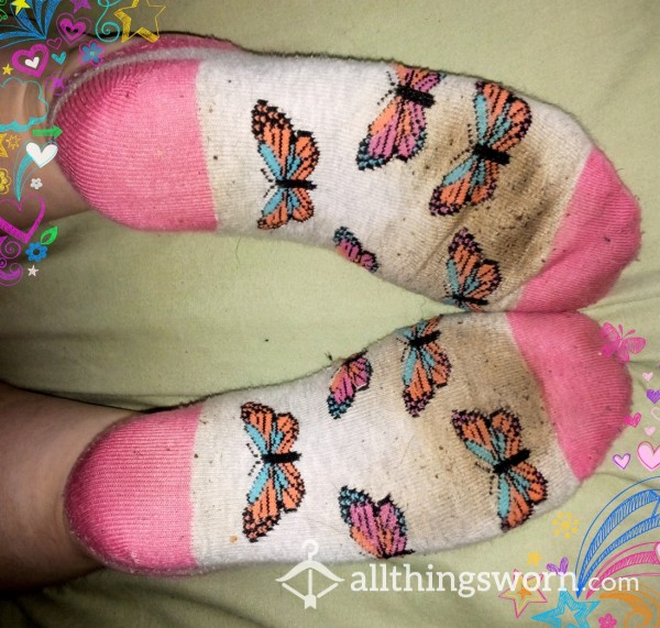 Cute Bu*terfly Socks - 7 Day Wear