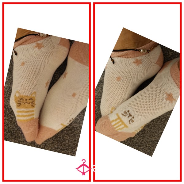 Cute Cat White Ankle Socks £5