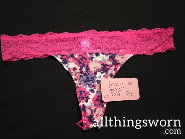 Cute Flor*l Thong.