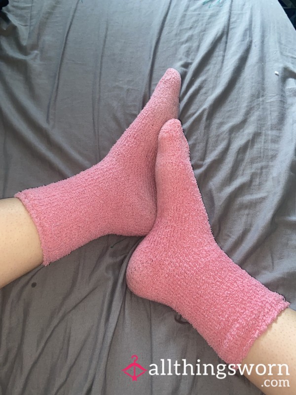 Cute Fluffy Pink Socks