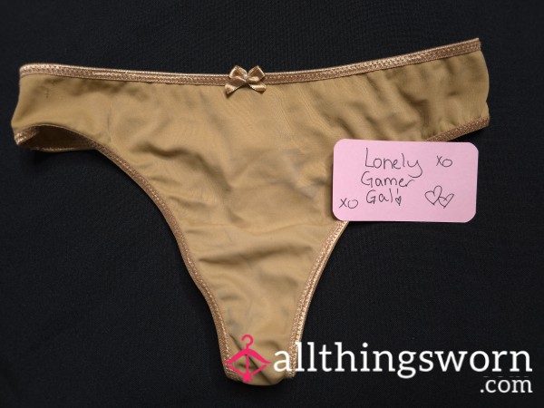 Cute Gold Panties.