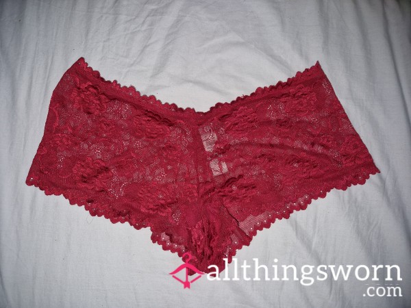 Cute Lace Red Panties !Ready To Post!