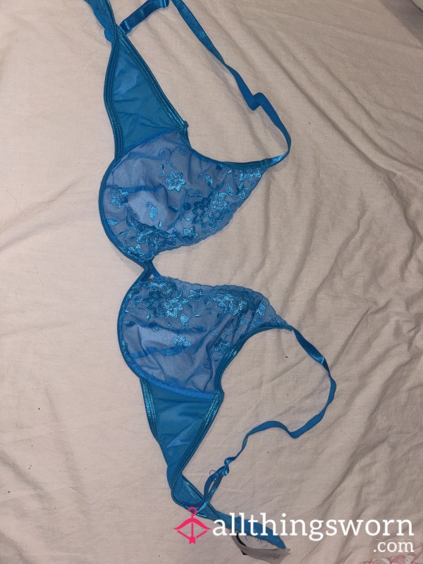 Cute Little Blue Lace Bra