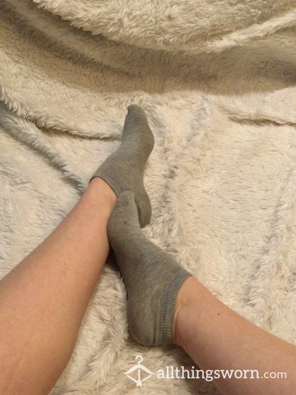 Cute Little Gray Ankle Socks