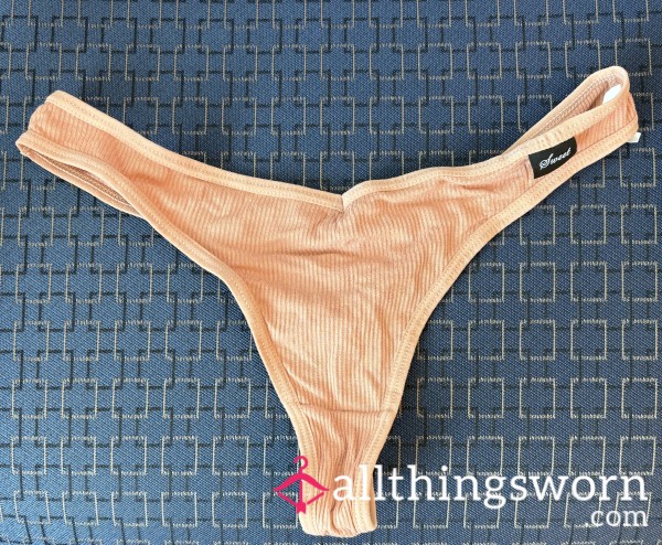 Cute Orange Cotton Thong