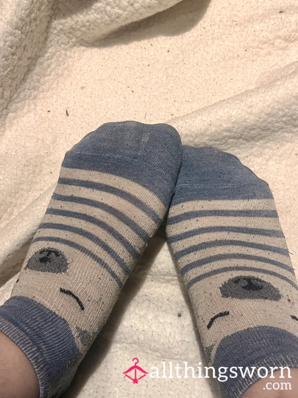 Cute Polar Bear Socks - Very Thin And Holey