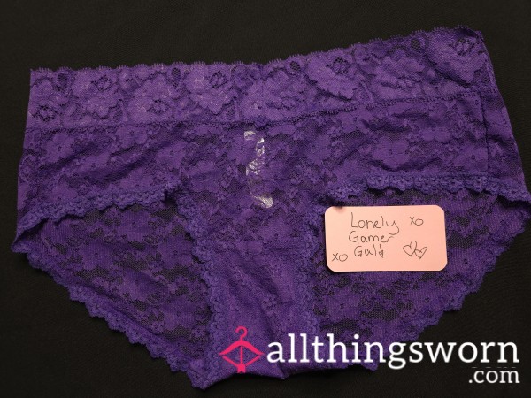 Cute Purple Lace Panties.