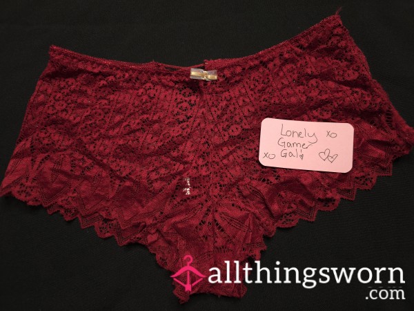 Cute Red Lace Panties.