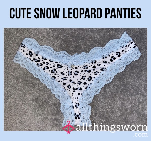 Cute Snow Leopard Panties🩵