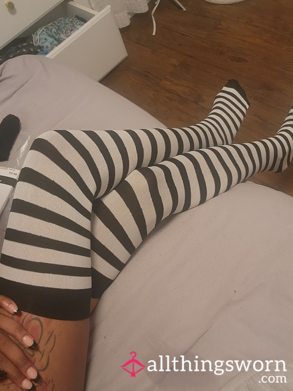 Cute Stripped Thigh Highs