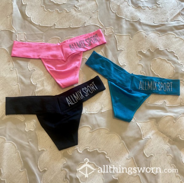 S**y Used Thongs (Blue, Pink, Or Black)