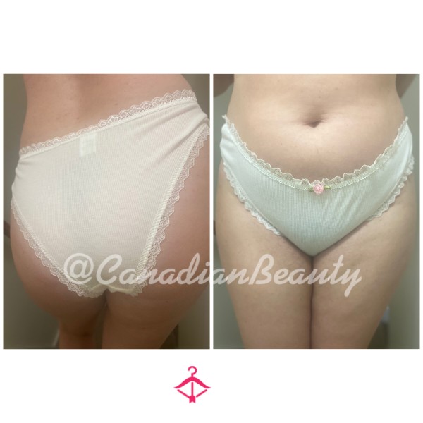 White Full Coverage Panty With Little Flower And Lace Trim