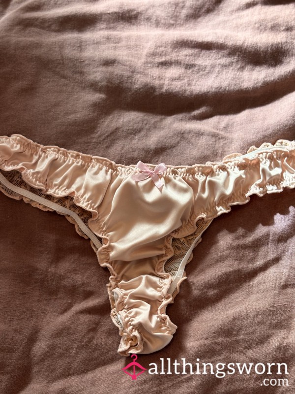 Cutie Silky And Lace Thong