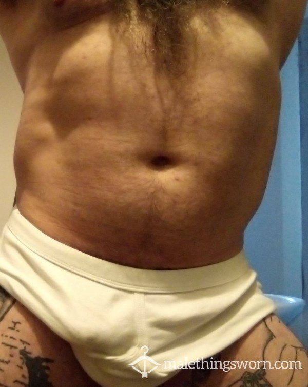 Daddy's Dirty White Briefs/Y Fronts...